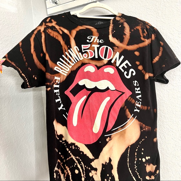 Original Vintage “The Rolling Stones” 2013 Concert Tye Dye T Shirt Size Medium - Picture 15 of 16